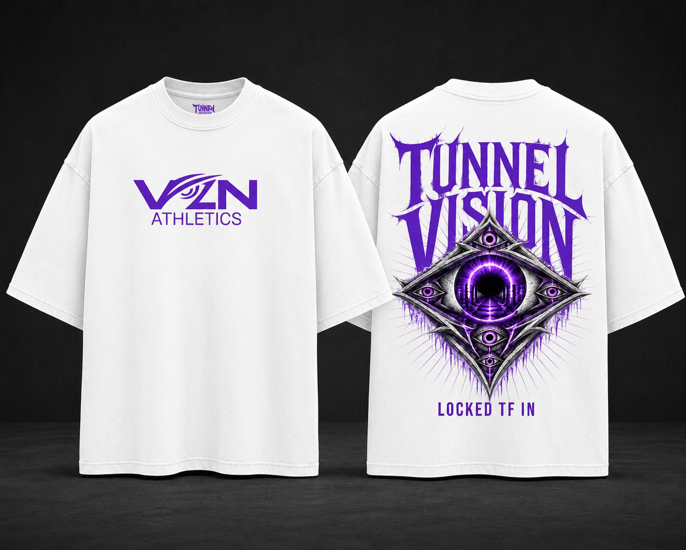 VZN ATHLETICS "TUNNEL VISION" OVERSIZED TEE